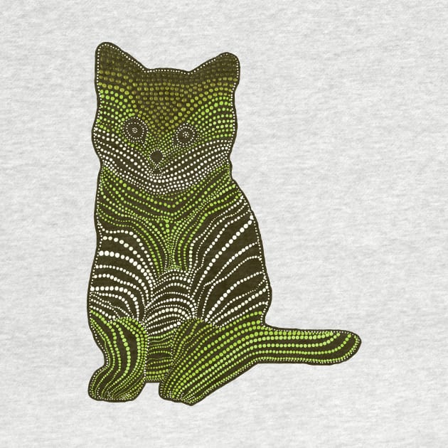 Meow Meow - Lime Green by Amy Diener